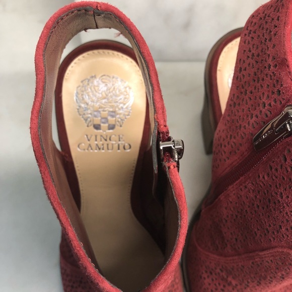 Vince Camuto Perforated Peep-toe Boot - Picture 8 of 8